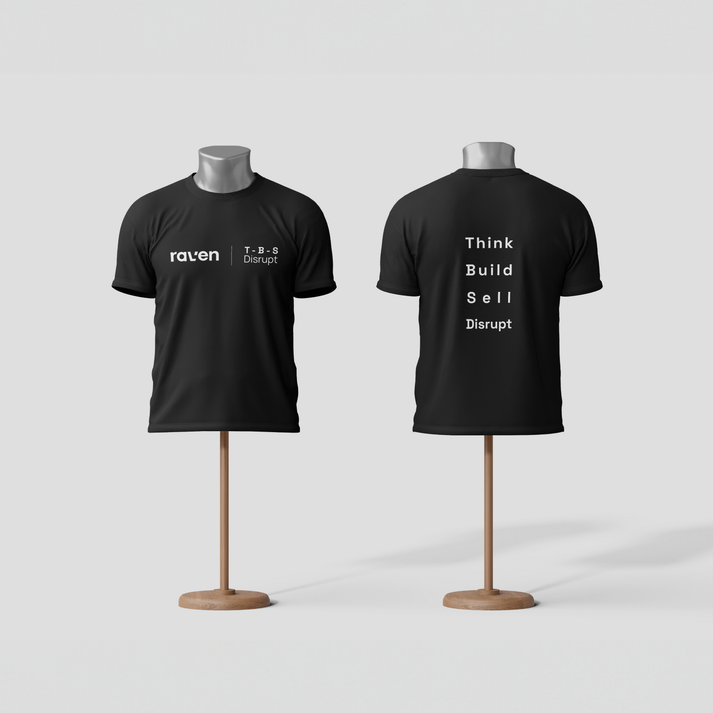 Polera TBS Negra y Blanca