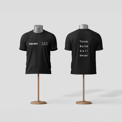 Polera TBS Negra y Blanca