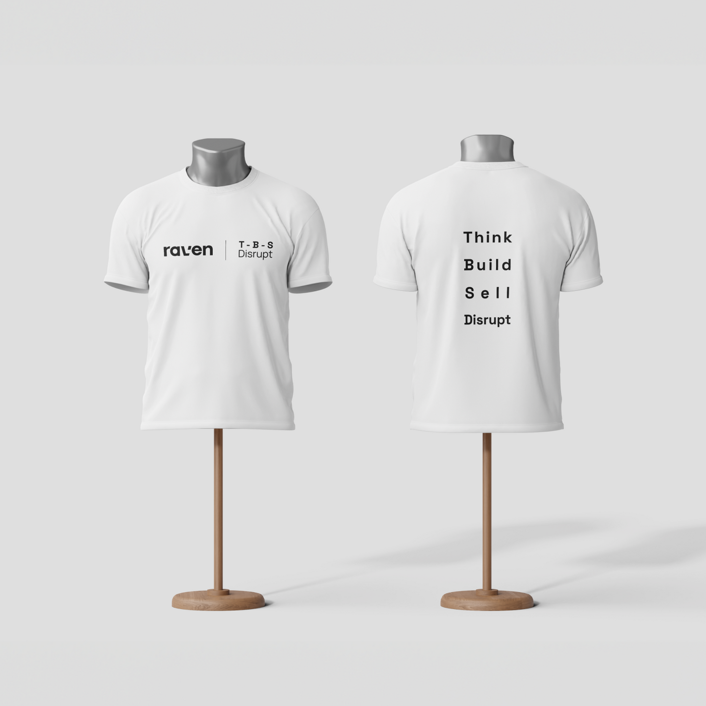 Polera TBS Negra y Blanca